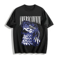 Funny Americawww Sarcastic Fourth Of July Bald Eagle For Funny Cotton T-Shirt - Black