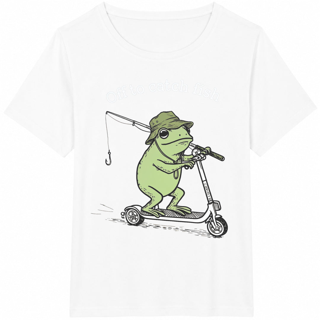 Funny Fishing Cotton T-Shirt - product view