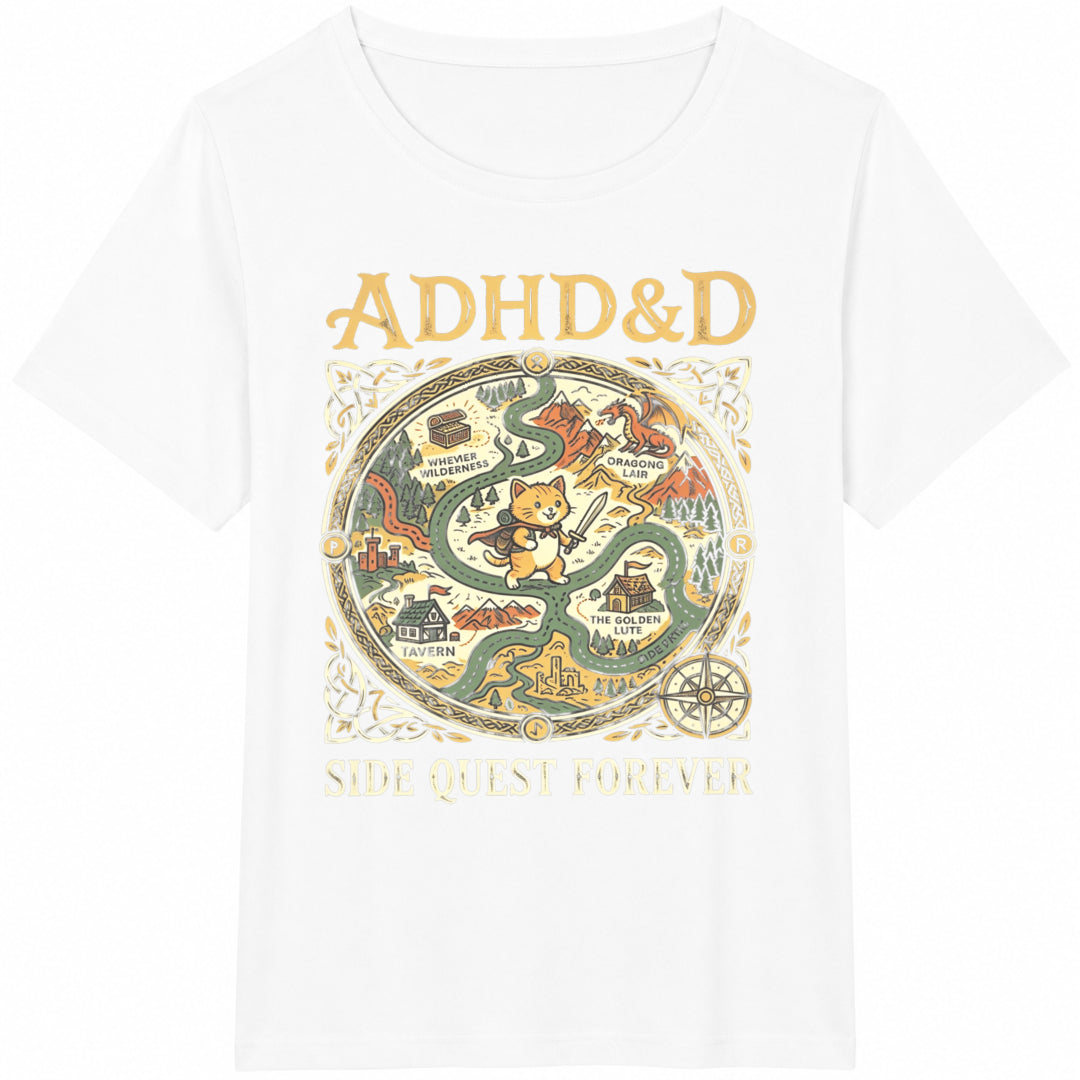 Funny DND Cotton T-Shirt - product view