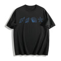 Seashells Cotton T-Shirt - Black