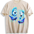 Global Soccer Fan Vintage Washed T-Shirt - Beige