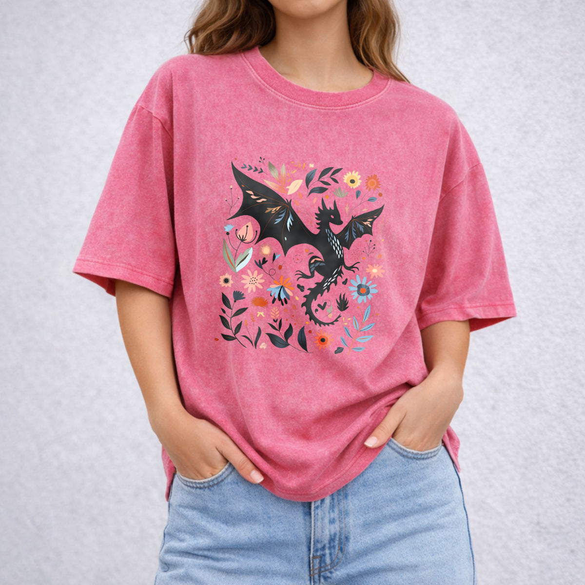 Abraxos Flower Vintage Washed T-Shirt - product view