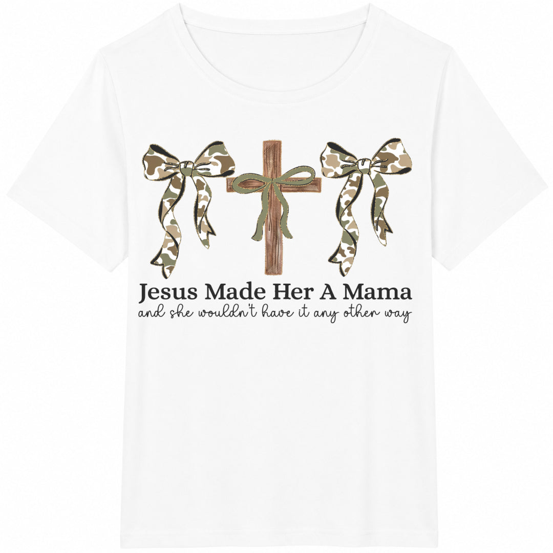 Jesus Made Her A Mama Goose Cotton T-Shirt - product view