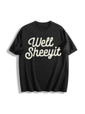 Well Sheeyit Cotton T-Shirt - Black