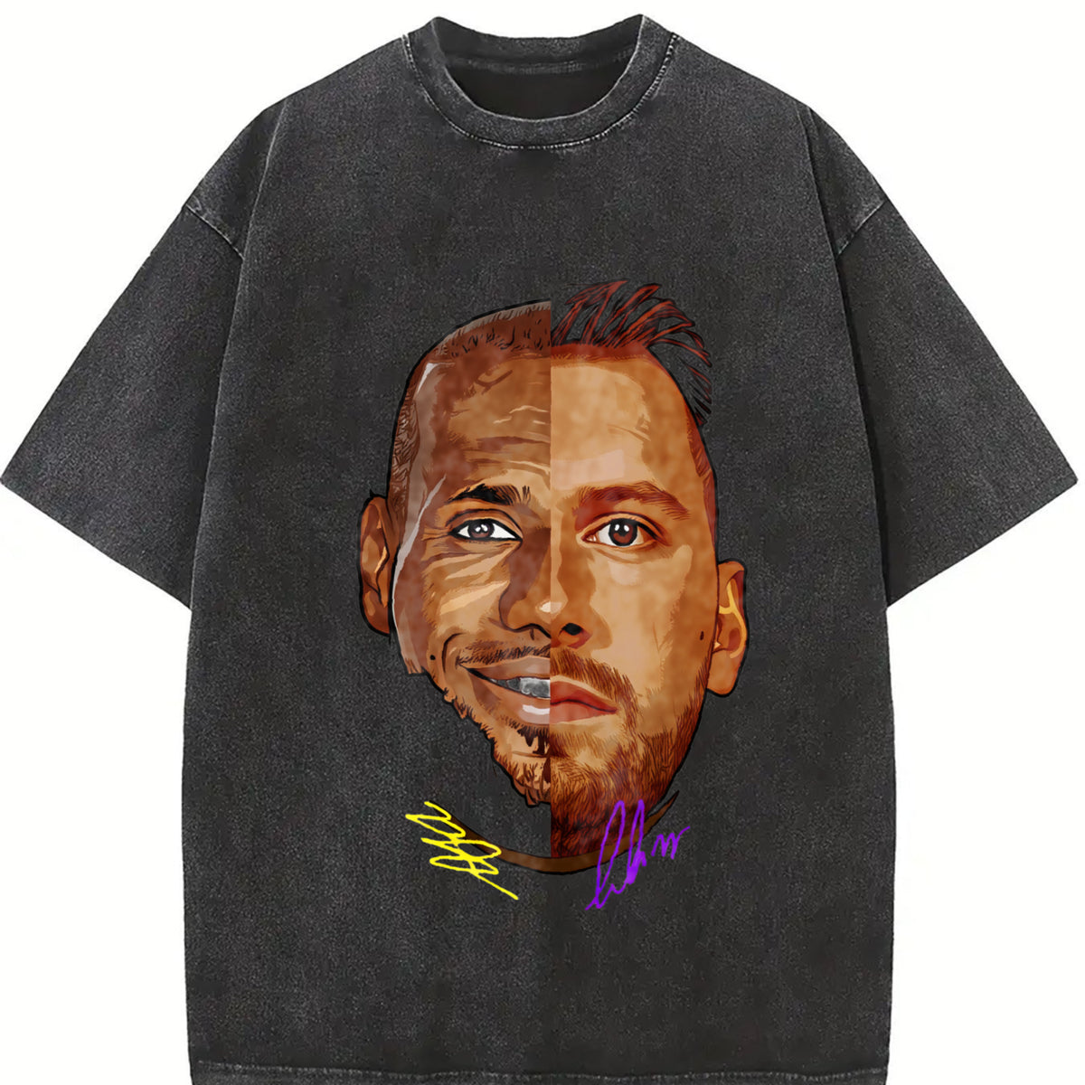 Bron And Luka T-Shirt LA Basketball Custom Design Graphic Tee