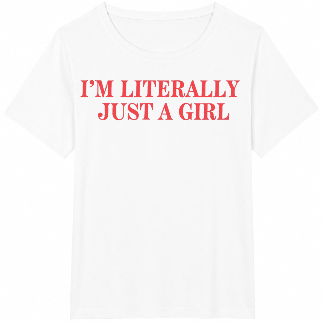 Inspired I'm Literally Just Cotton T-Shirt - product view