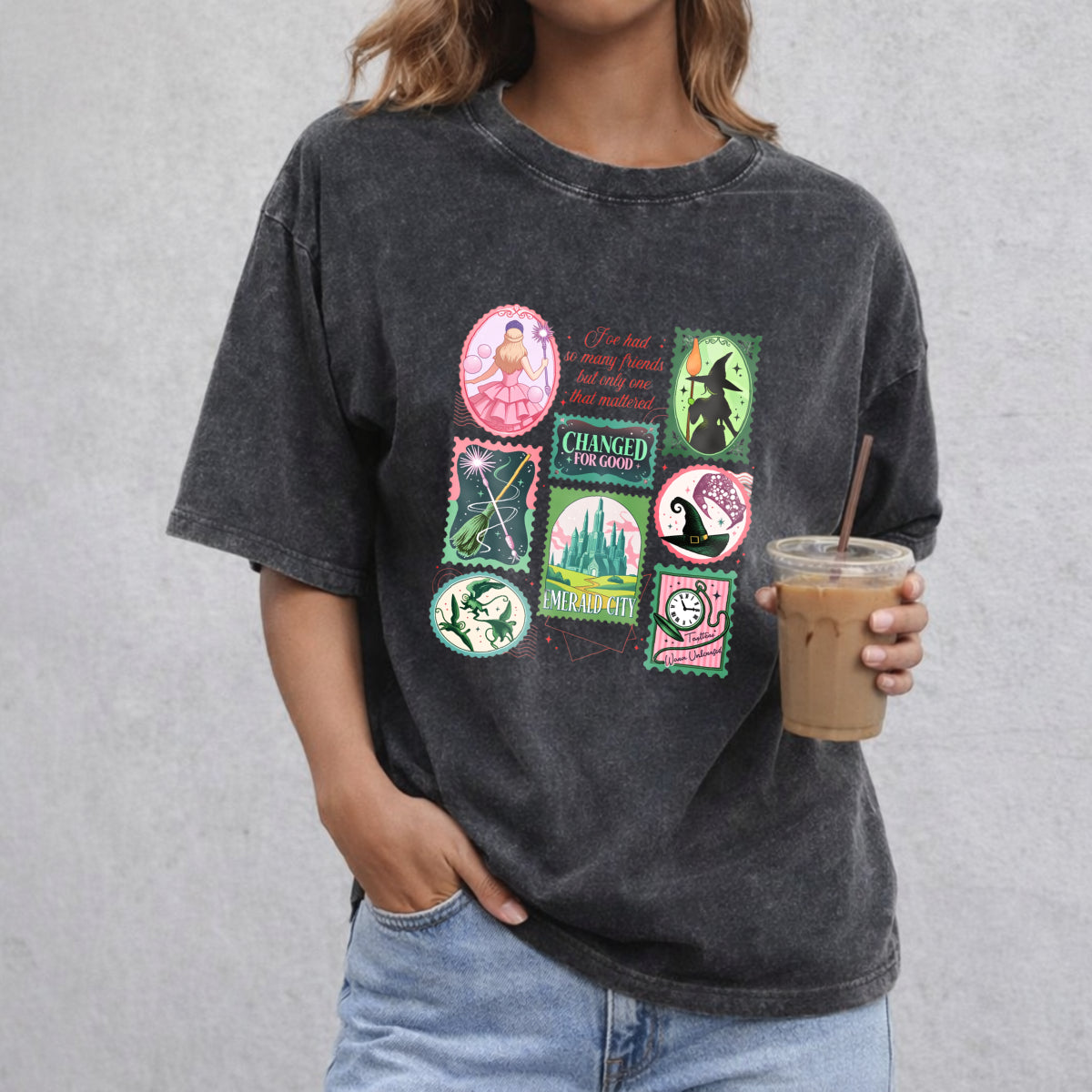 Wicked Changed For Good Comfort Colors Shirt, Wizard Defying Gravity Tee, Retro Pink Green Musical Shirt, Broomstick Magic Wand Gift Shirt