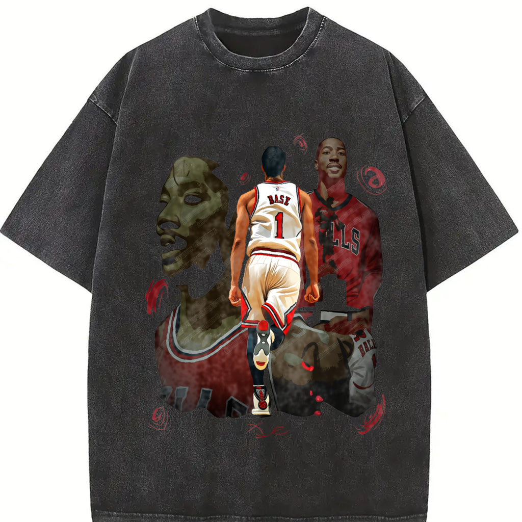 Thank You Derrick Rose Retirement Basketball Career Tribute Custom Graphic Tee Design By CBA