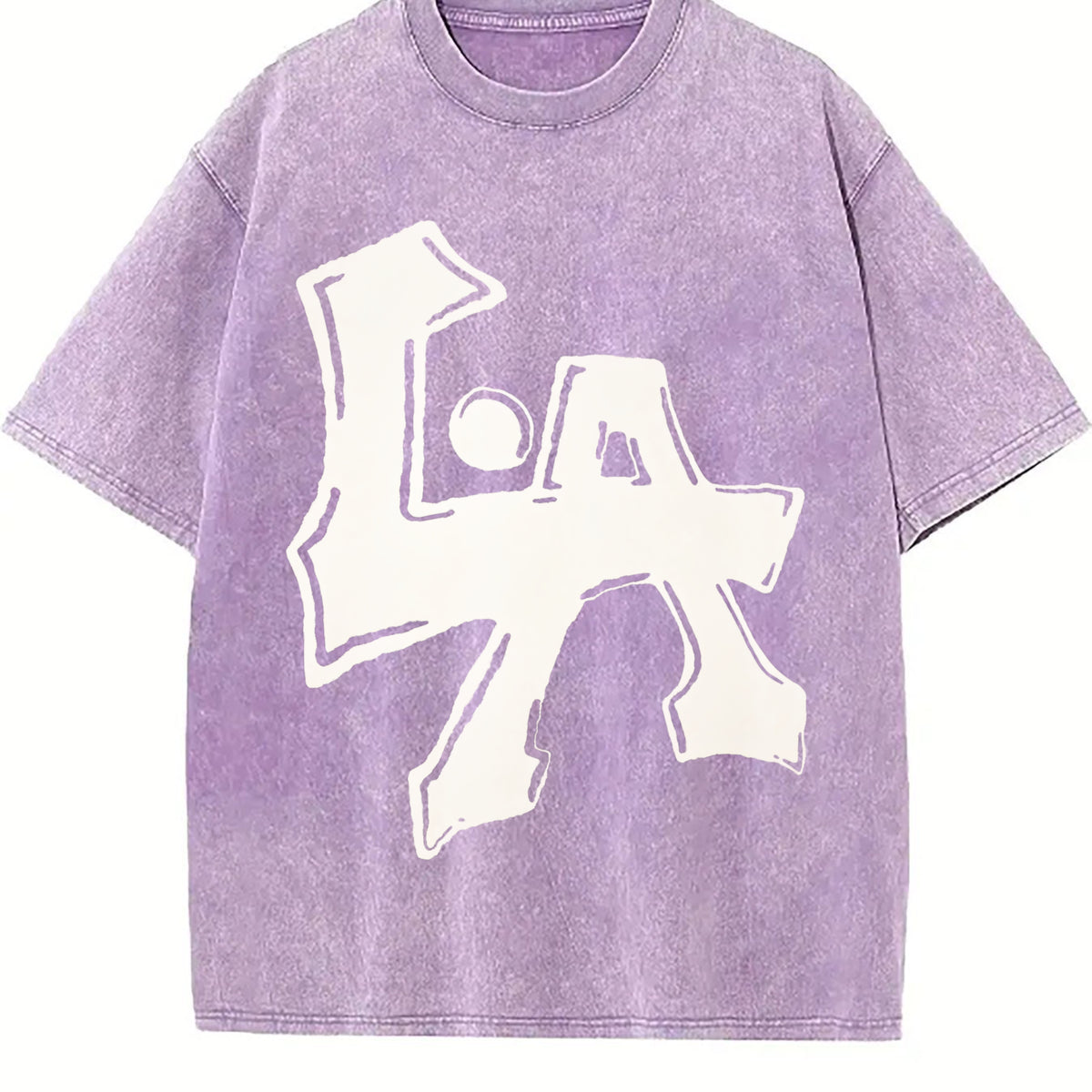LA Flowers To Make Old Vintage Washed T-Shirt - product view