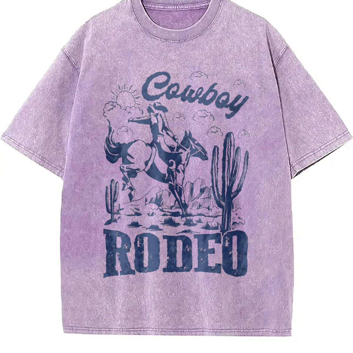 Rodeo 90s Cowboy Vintage Washed T-Shirt - product view