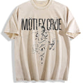 Motley Crue Dr Feelgood Vintage Washed T-Shirt - Beige