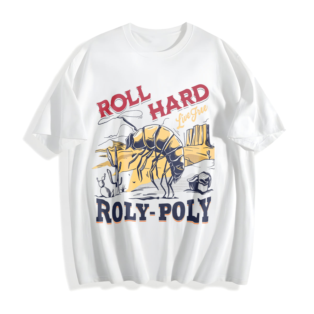 Roly-poly Cowboy Cotton T-Shirt - product view