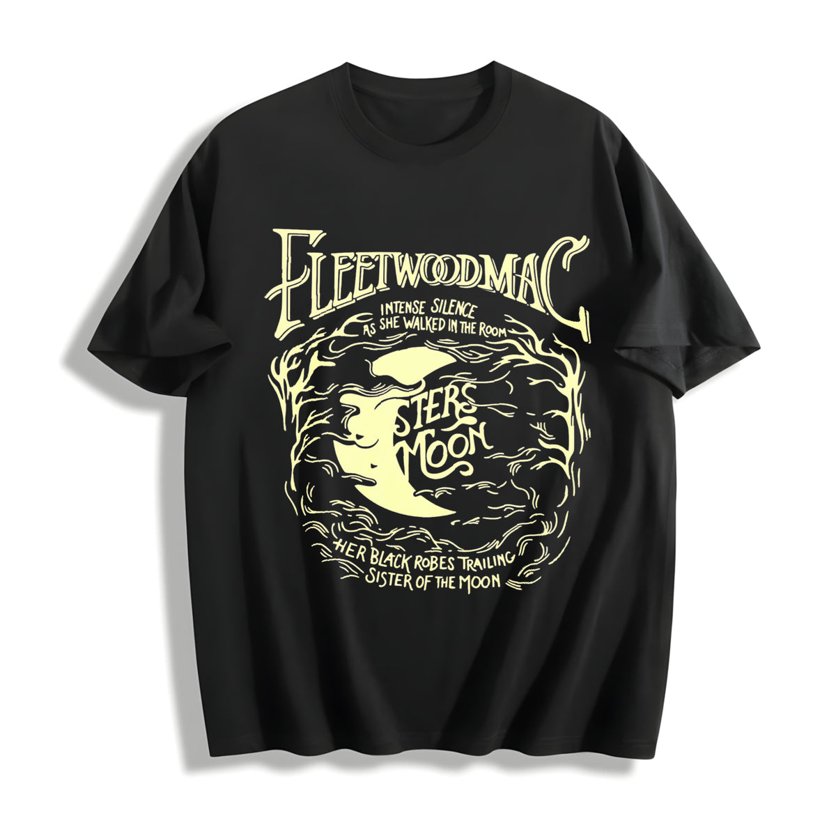 Fleetwood Mac Sisters of the Moon Cotton T-Shirt - Black