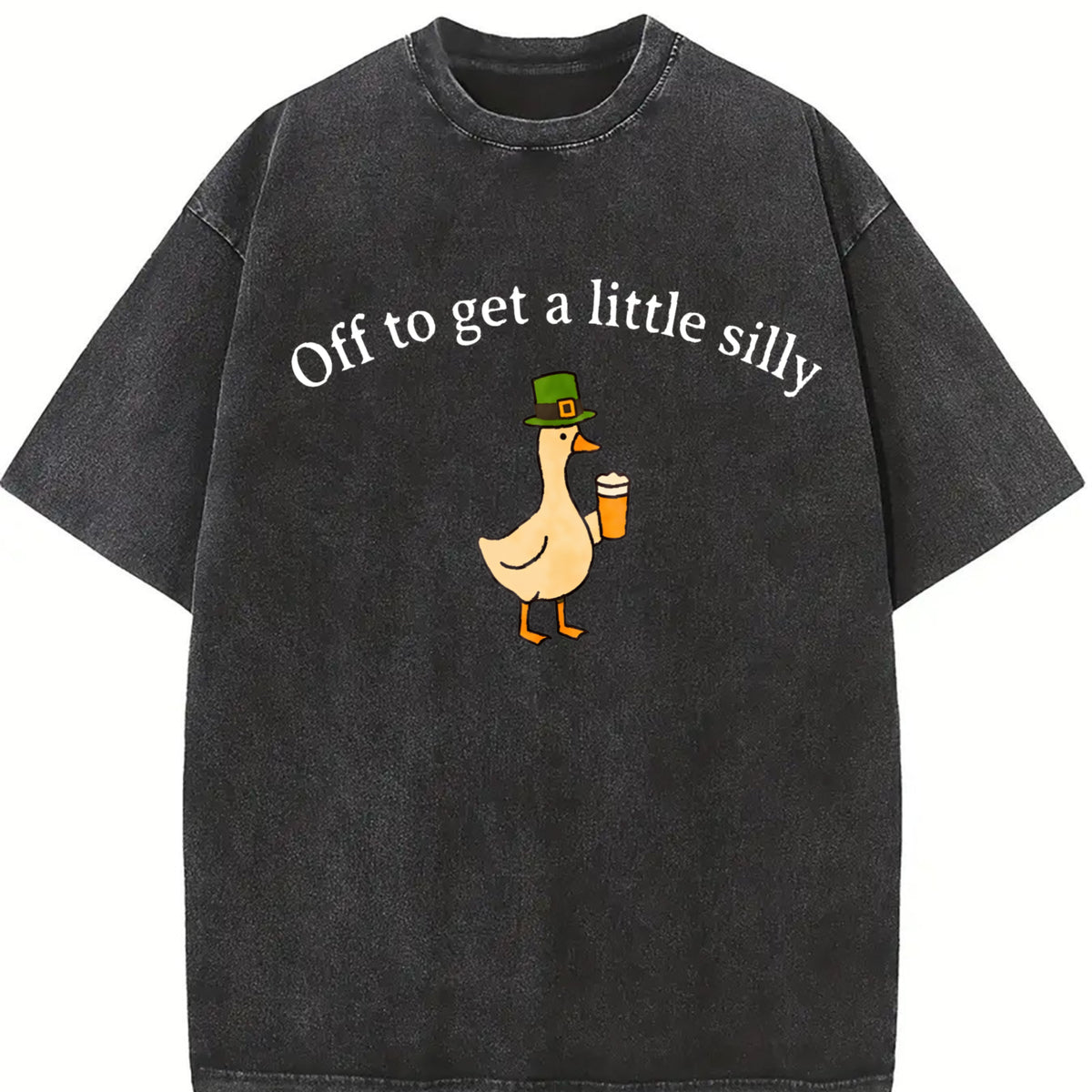 Comfort Colors Off To Get A Little Silly T-Shirt, St Patricks Day T-Shirt, St Paddys Day Goose Shirt, Funny Irish St Pattys Day Tee