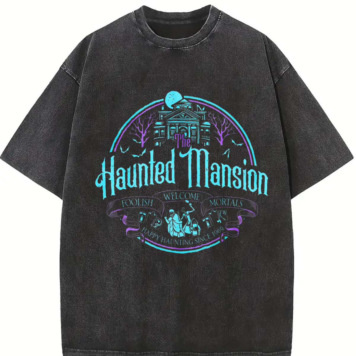 Vintage Hitchhiking Ghosts Vintage Shirt, The Haunted Mansion Halloween Tee, Welcome Foolish Mortals, Family Vacation  Trip Shirt