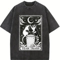 Team Trash Tshirt, Tarot Card Shirt, Opossum Halloween Moon Shirt, Funny Raccoon Gift, Racoon Gift Top Womenswear Graphic Tees Summer