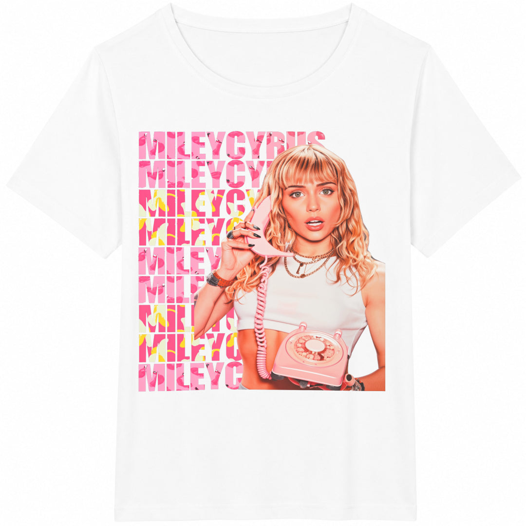 Miley Cyrus Inspired Miley Cyrus Miley Cyrus Miley Cyrus Merch Cotton T-Shirt - product view