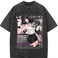valentine shirts Japanese Reze Chainsaw Man Anime T Shirt Beach  Vintage T Shirts Cotton Trending Tshirt For Men Short Sleeve Design Tees