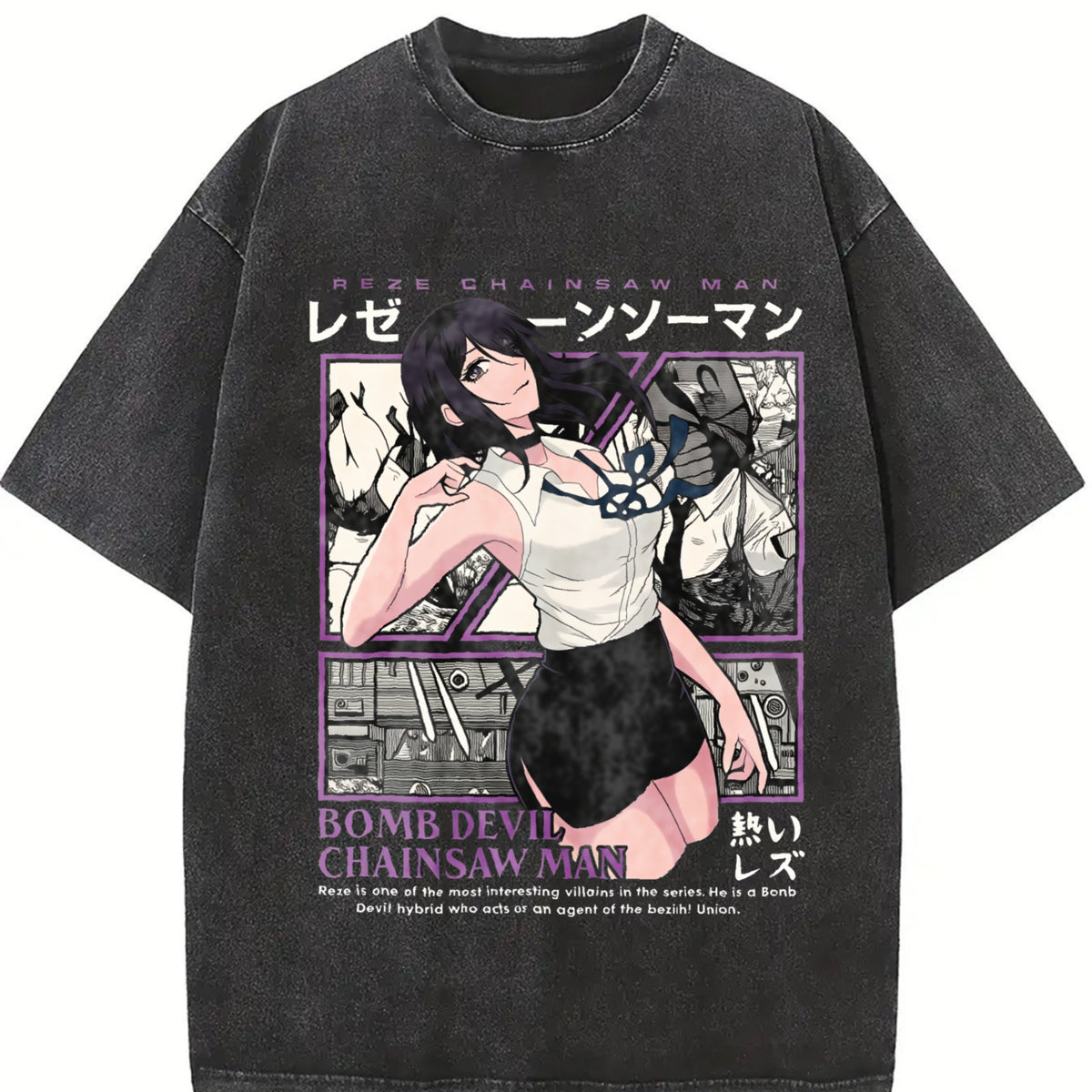 valentine shirts Japanese Reze Chainsaw Man Anime T Shirt Beach  Vintage T Shirts Cotton Trending Tshirt For Men Short Sleeve Design Tees