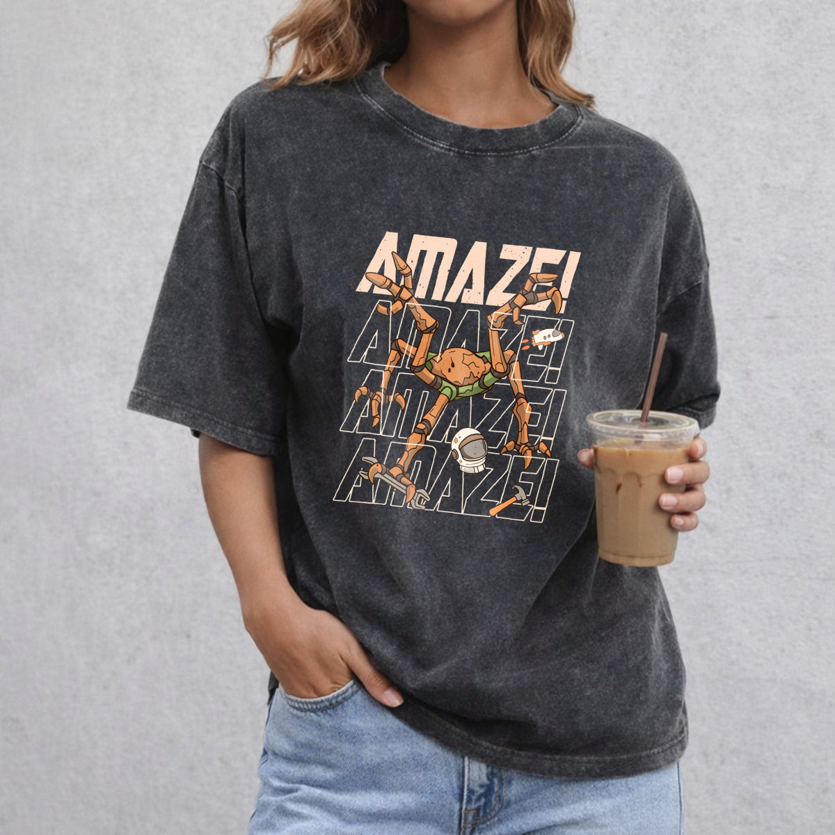 Project Hail Mary Amaze Amaze Amaze Shirt Rocky Sci-Fi Graphic Tee Book Lover Unisex T-Shirt