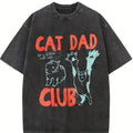 Comfort Colors® Cat Dad Club Shirt, Cat Dad Shirt, Cat Dad Tee, Back Design Tee Funny Cat TShirt, Cat Lover, New Cat Dad Shirt, Pet Parent