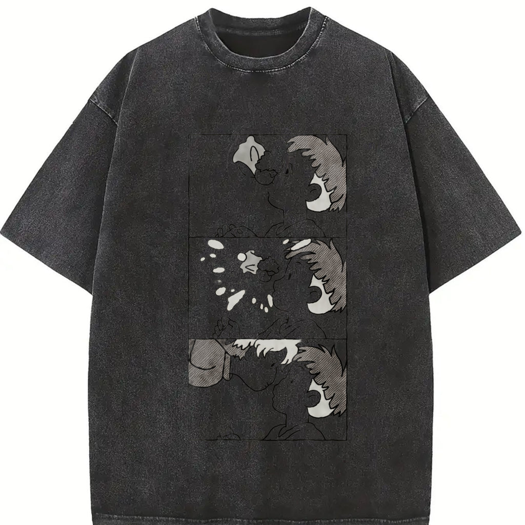 valentine shirts Ponyo Shirt, Studio Ghibli Shirt, Anime Shirt, Vintage T-Shirt, Crewneck Medium Cotton Short Slevee Casual Printed Summer Streetwear Tshirt