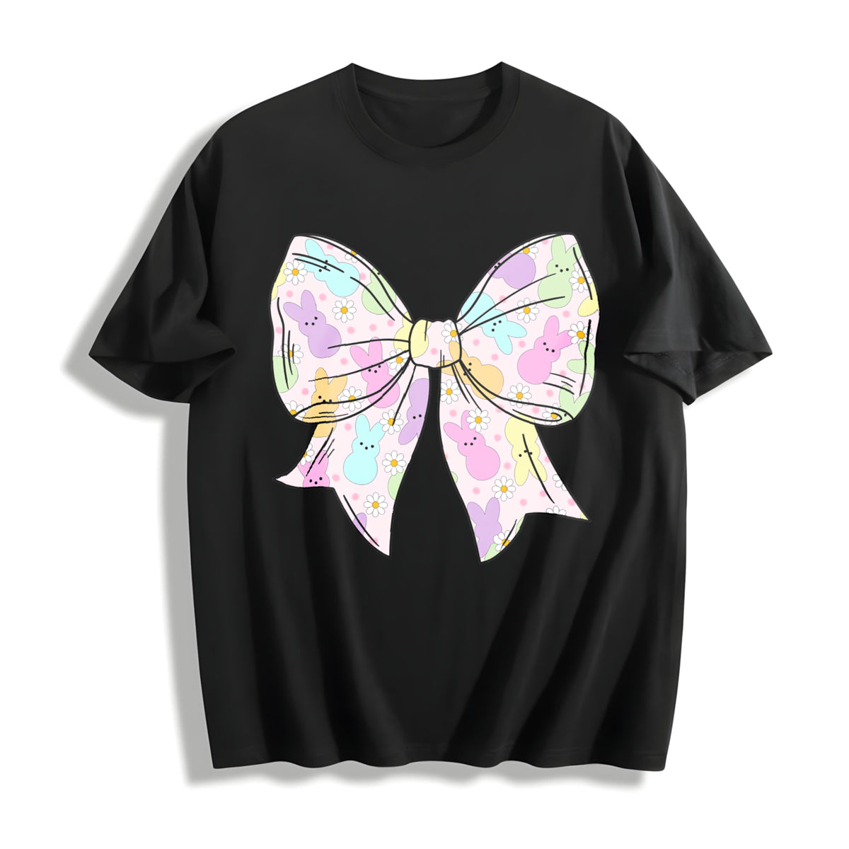 Coquette Easter Bow Cotton T-Shirt - product view