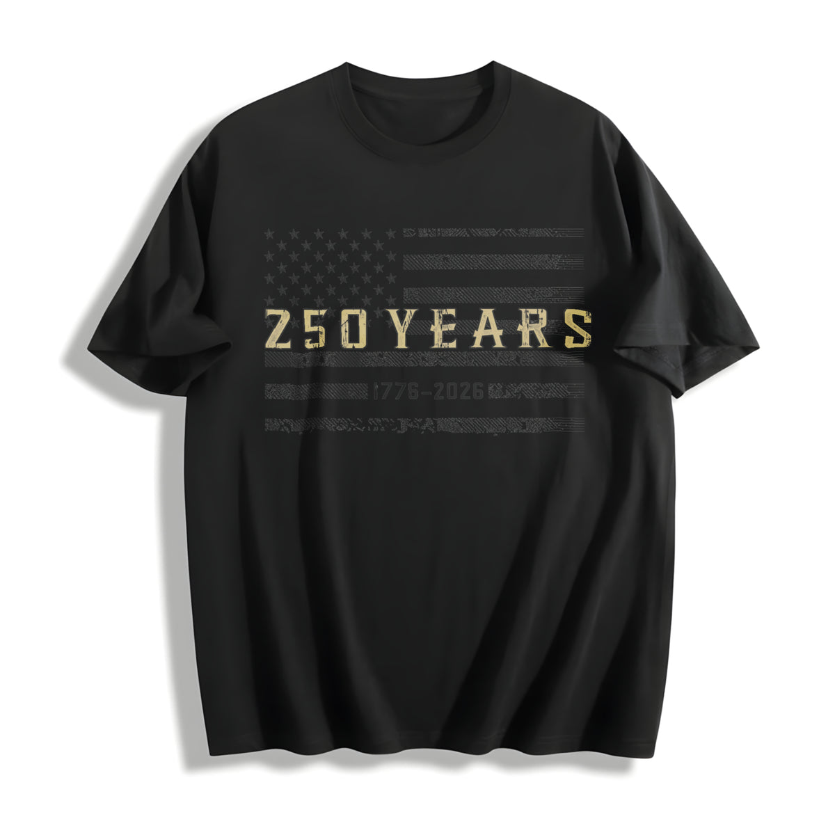 USA 250 Cotton T-Shirt - Black