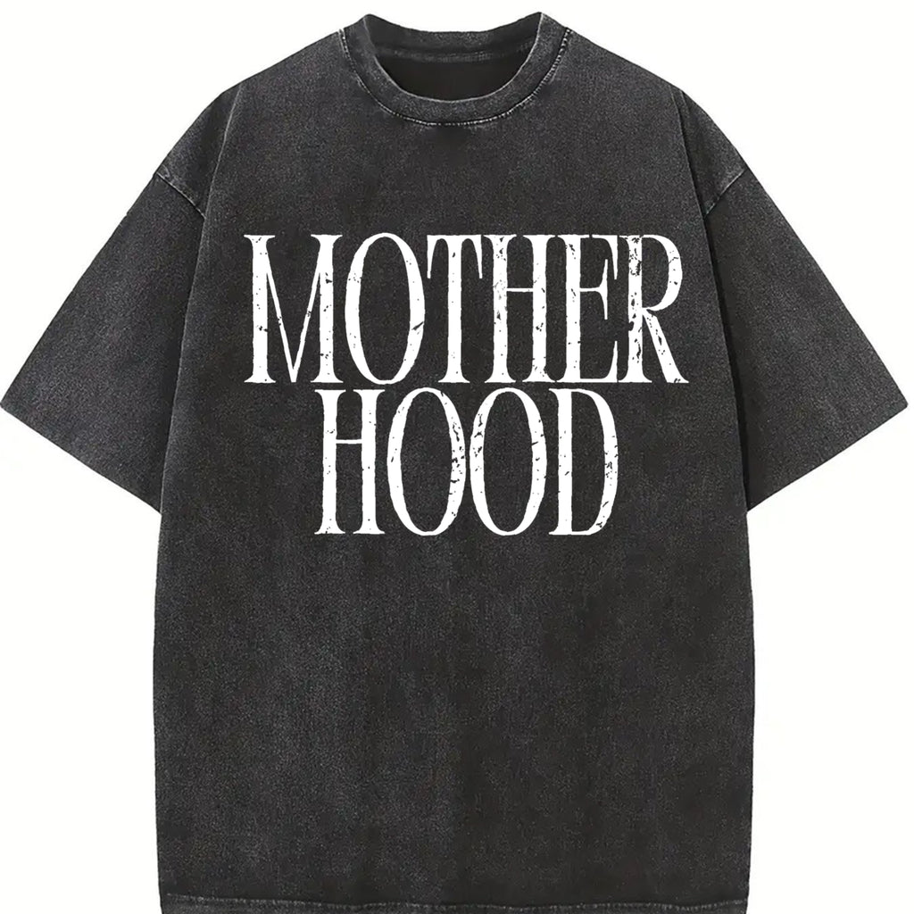 Mother Hood Tshirt, Trendy Mama, Mom Life Tee, Oversized Graphic Mom T-Shirt, Motherhood Shirt, Cool Mom Club Womenswear Summer Streetwear Casual