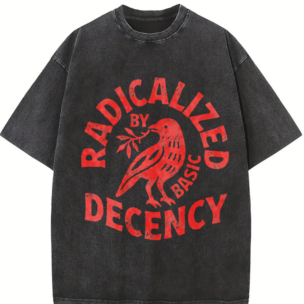 Radicalized By Basic Decency Unisex Comfort Colors T-shirt, Political Protest Tee, Feminist Activist Gift, Liberal Clothing, Social Justice