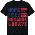 Home Of The Free Cotton T-Shirt - Black