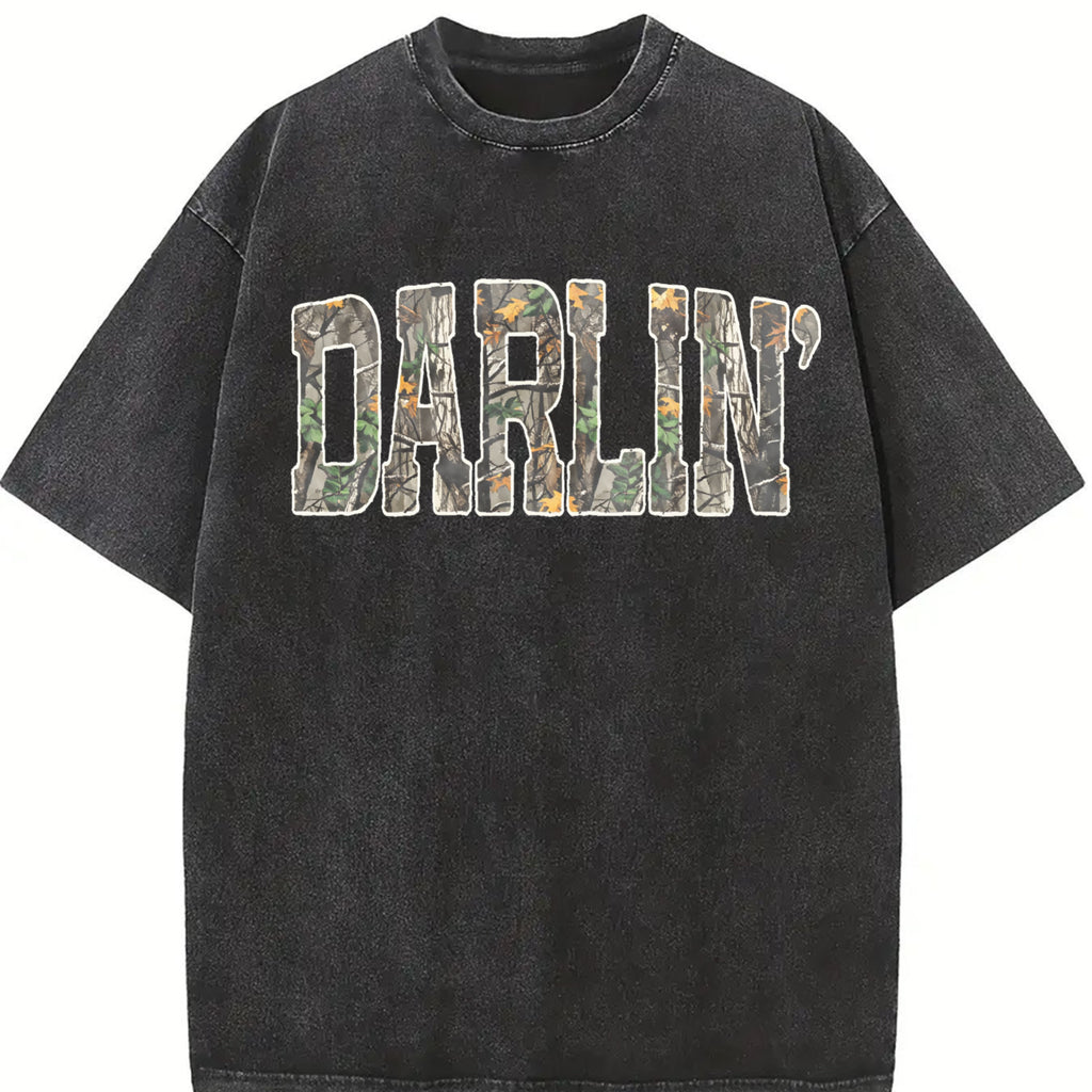 Retro Camo Western Sweatshirt, Darlin Retro Camo Country Distressed Cowboy Quote, Camouflage Shirt, Western Concert Sweatshirt, Southern Shirt