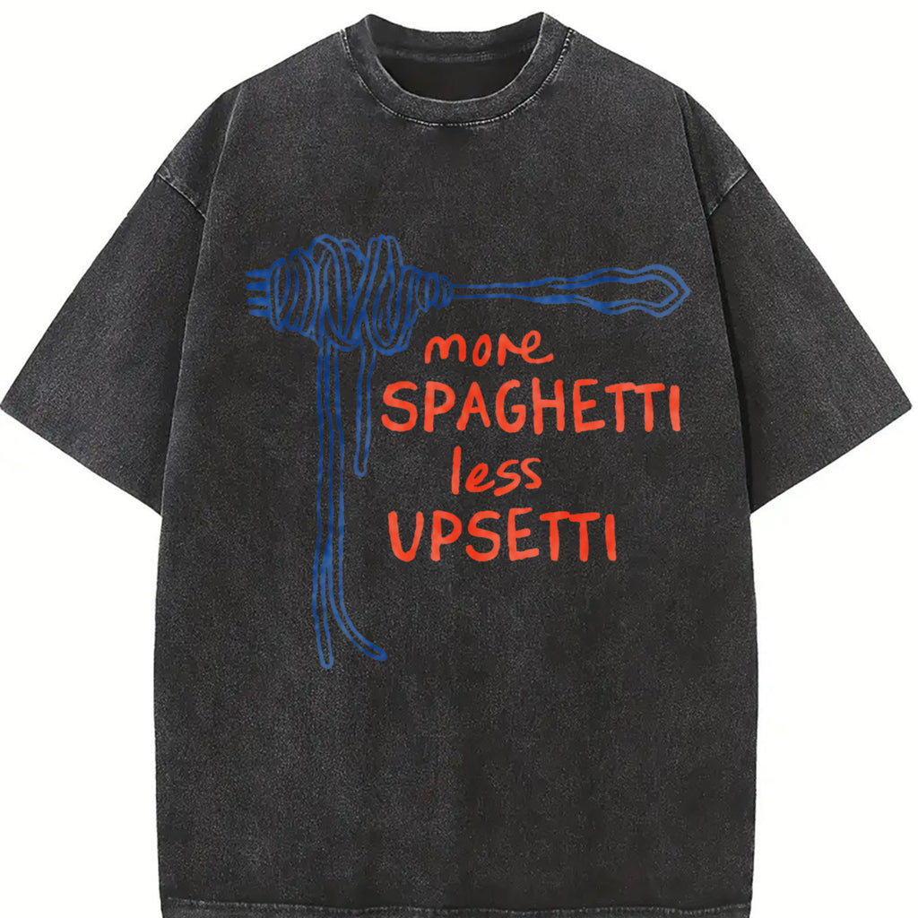 Spaghetti Tshirt, Funny Food Shirt, Foodie T Shirt, Food Humor, Funny Saying TShirt, Silly T-Shirt, Retro Graphic Tee, Vintage Aesthetic Top Casual