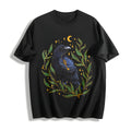 Winter A Crow Phase Cotton T-Shirt - Black