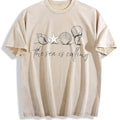 Nautical - Ocean Call & Starfish Beach Vintage Washed T-Shirt - Beige