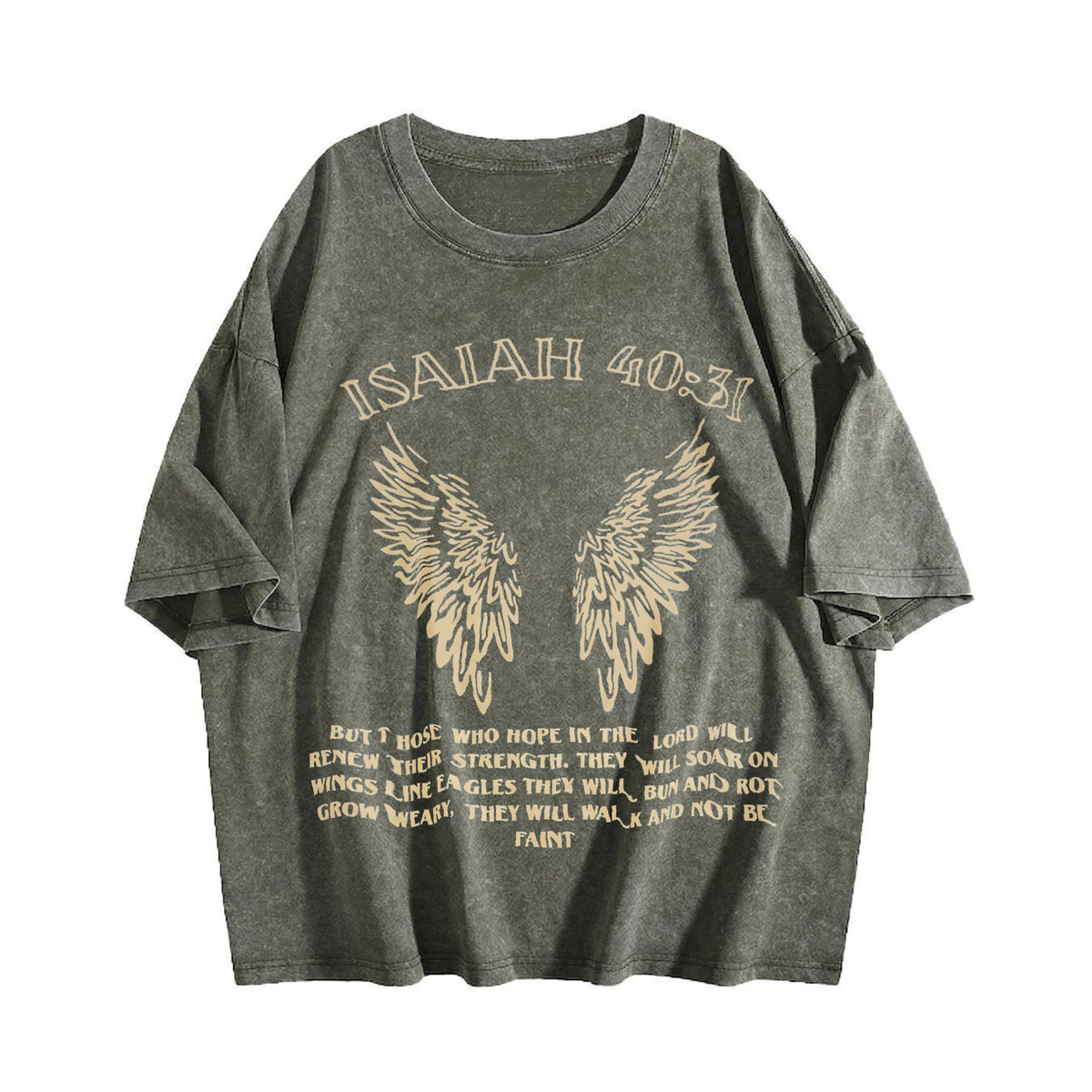 Faith Over Fear Vintage Washed T-Shirt - product view