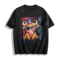 Highland Cow 4th July Bow Cotton T-Shirt - Black