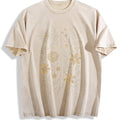 Christian Cross Vintage Washed T-Shirt - Beige