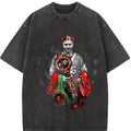 Alvarez The Undisputed King Mexico Goat Of Boxing Vintage Style Graphic Design T-Shirt Cotton Menswear