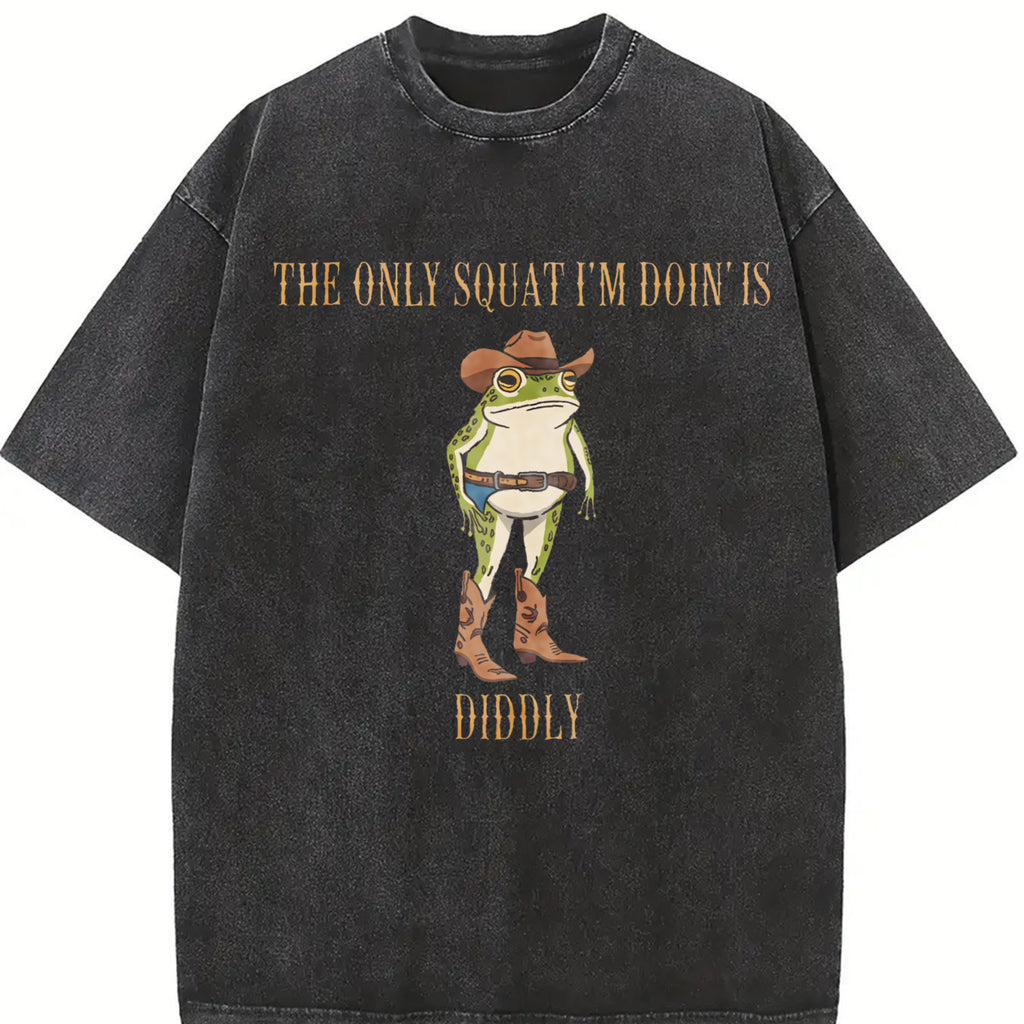 The Funny Cowboy Frog Comfort Color Shirt, Gift For Men Women, Crew Neck, Menswear Top, Womenswear Top Underwear Streetwear