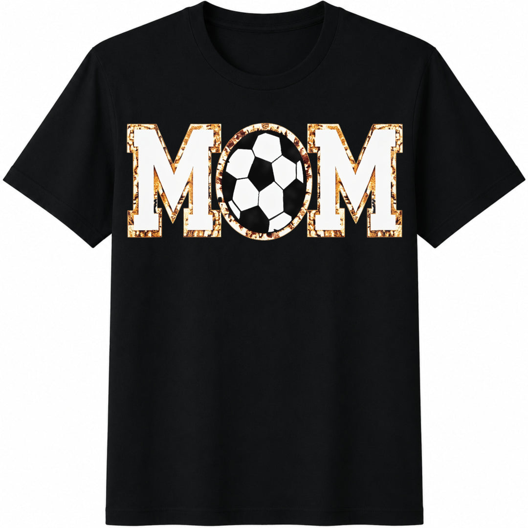 Y2K Mom Day - Soccer Cotton T-Shirt - Black