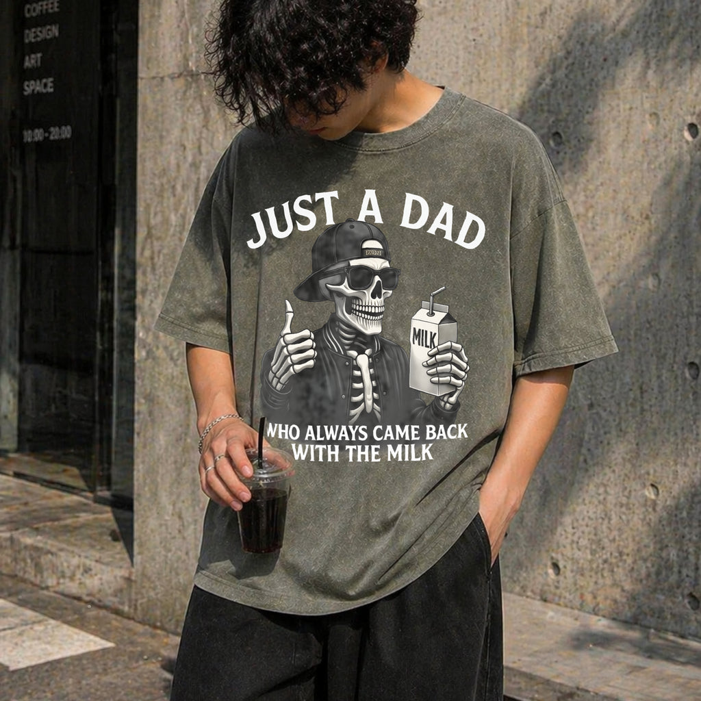 Funny Dad Vintage Washed T-Shirt - product view