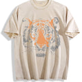 Tiger Vintage Washed T-Shirt - Beige