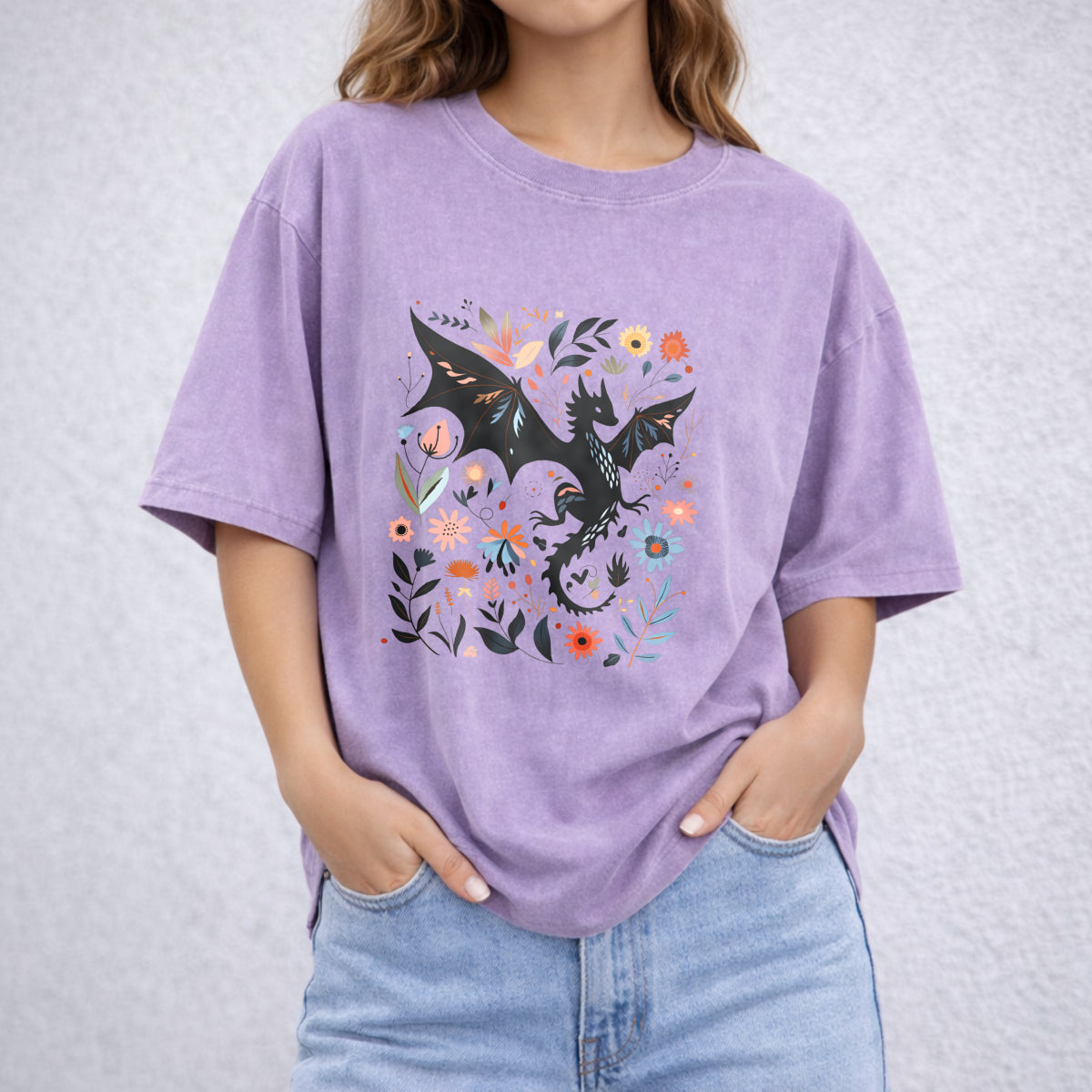 Abraxos Flower Vintage Washed T-Shirt - product view