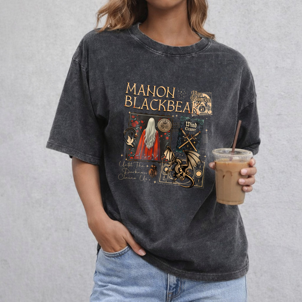 Manon Blackbeak Shirt, Throne of Glass Comfort Colors Shirt, The Thirteen Shirt, From Now Until The Darkness Claims Us, SJM ACOTAR Crescent City, SJM Merch