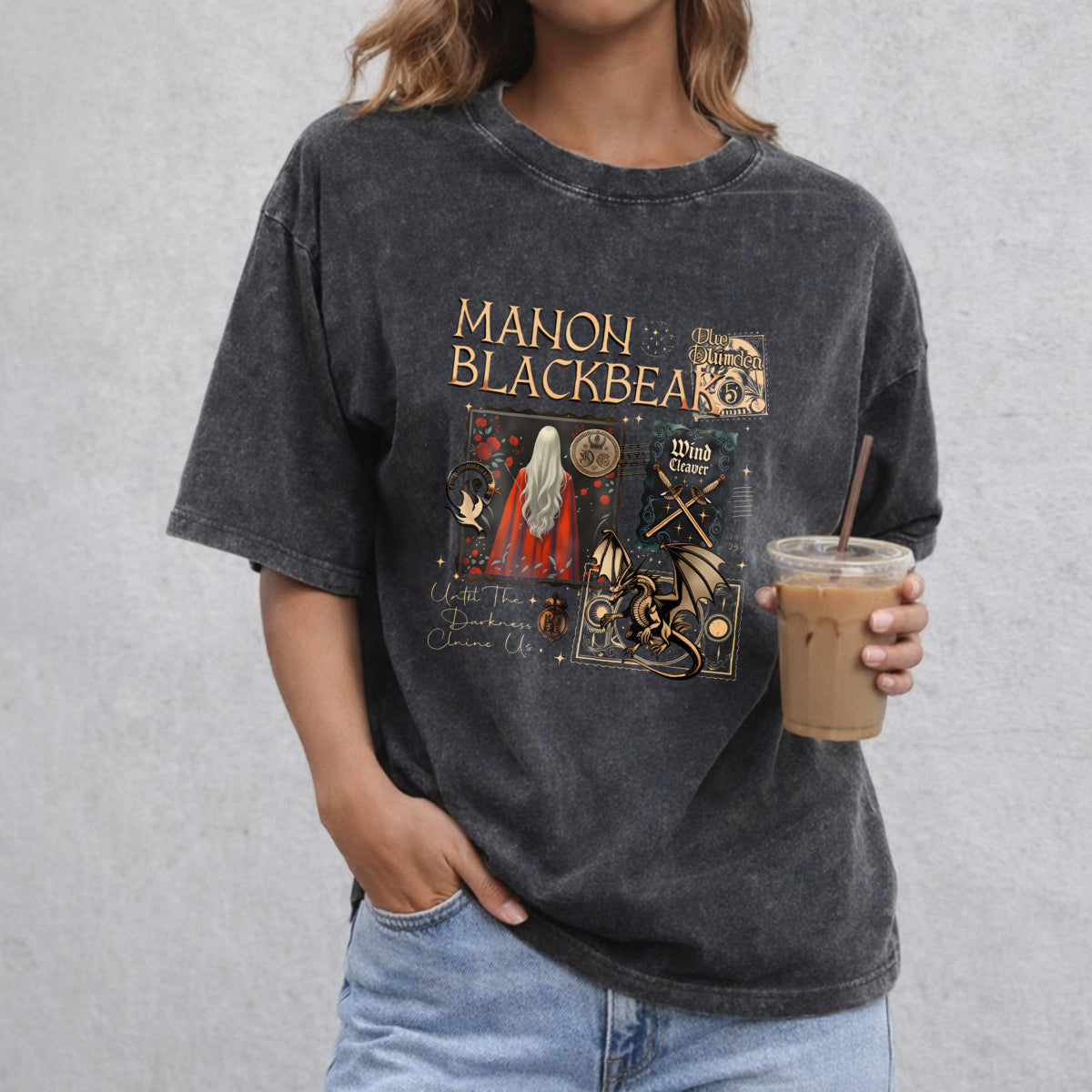 Manon Blackbeak Shirt, Throne of Glass Comfort Colors Shirt, The Thirteen Shirt, From Now Until The Darkness Claims Us, SJM ACOTAR Crescent City, SJM Merch