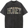Comfort Colors Retro Camo Western T-Shirt, Honey Retro Camo Country Distressed Cowboy Quote, Camouflage Shirt, Western Concert Tee, Southern T-Shirt