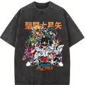 valentine shirts Saint Seiya short-sleeved T-shirt men's classic nostalgic Japanese animation peripheral t-shirt summer pure cotton loose half-sleeved fashion