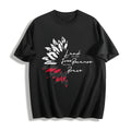 America Sunflower Cotton T-Shirt - Black