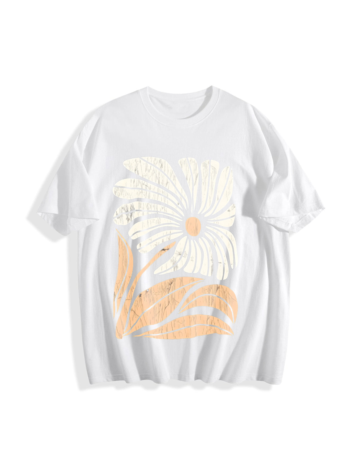 Boho Floral Cotton T-Shirt - product view